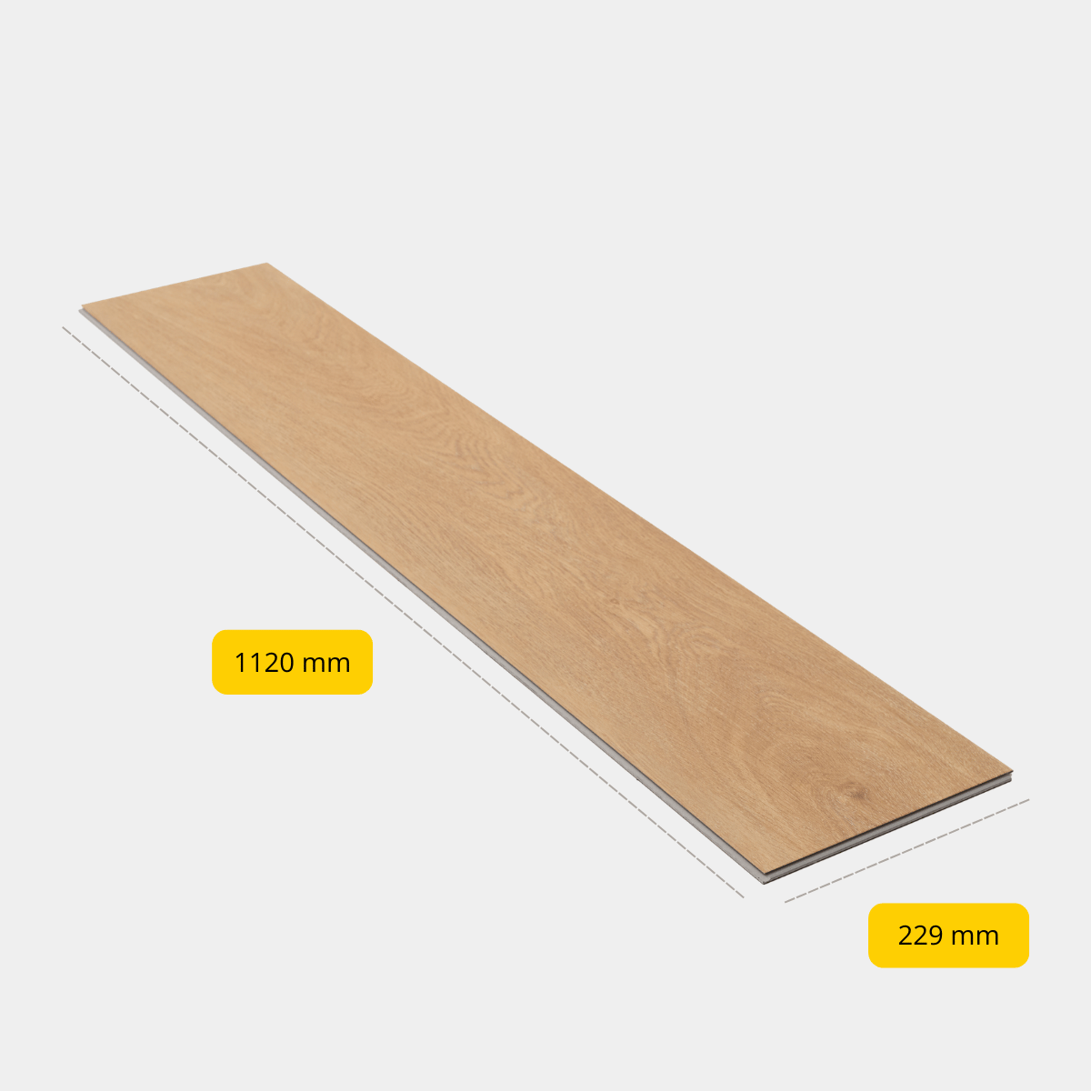 CHECK - PVC à clipser avec sous-couche intégrée - Chêne Alteno - Extra large