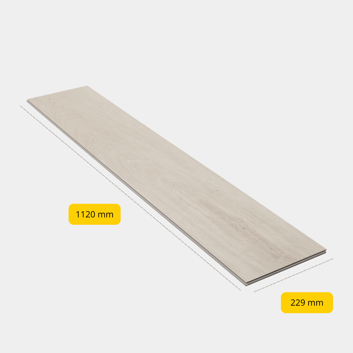 CHECK - Klik PVC met geïntegreerde ondervloer - Fläming eiken - Extra breed