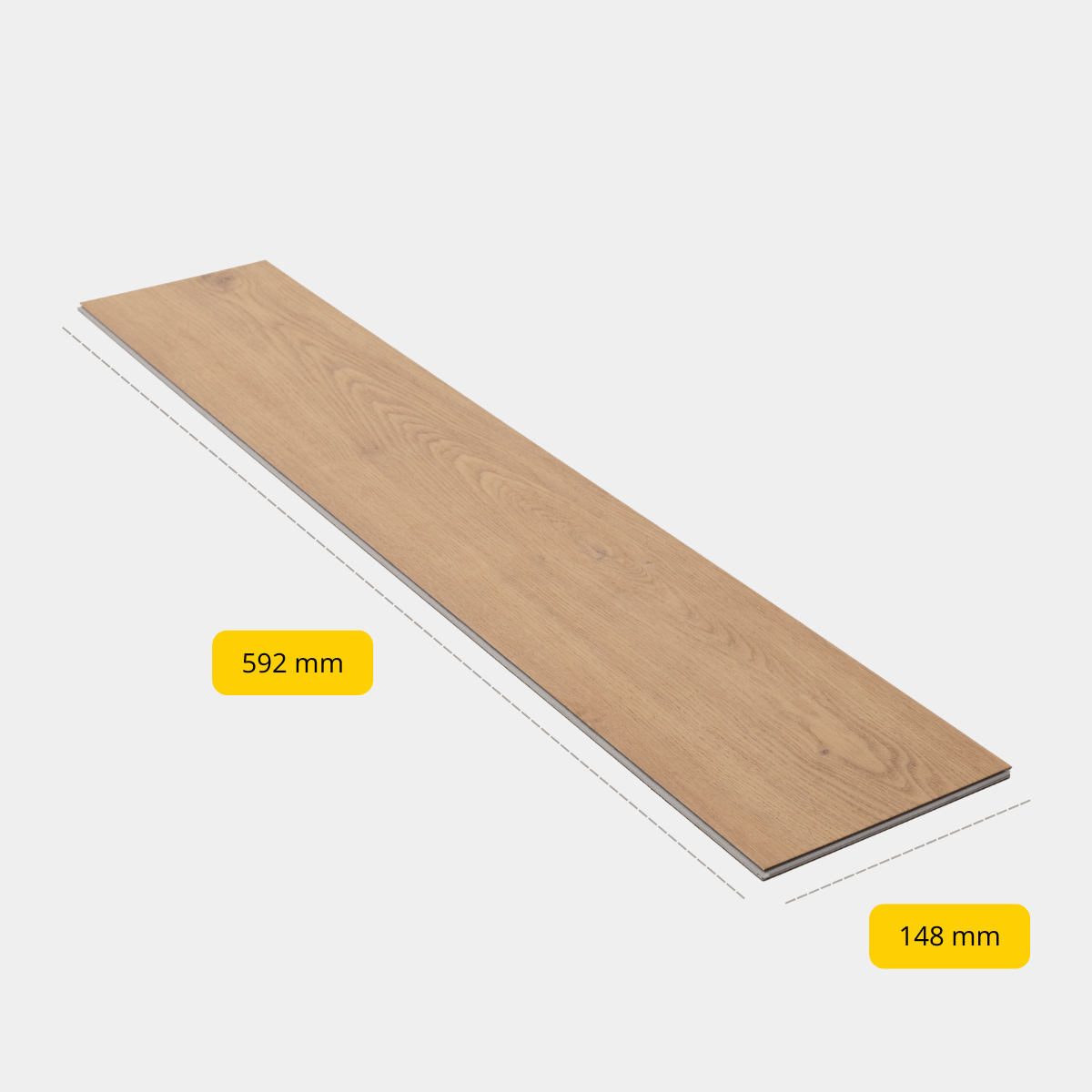 CHECK - PVC à clic avec sous-couche intégrée - Chêne Altenwald - Bâton rompu
