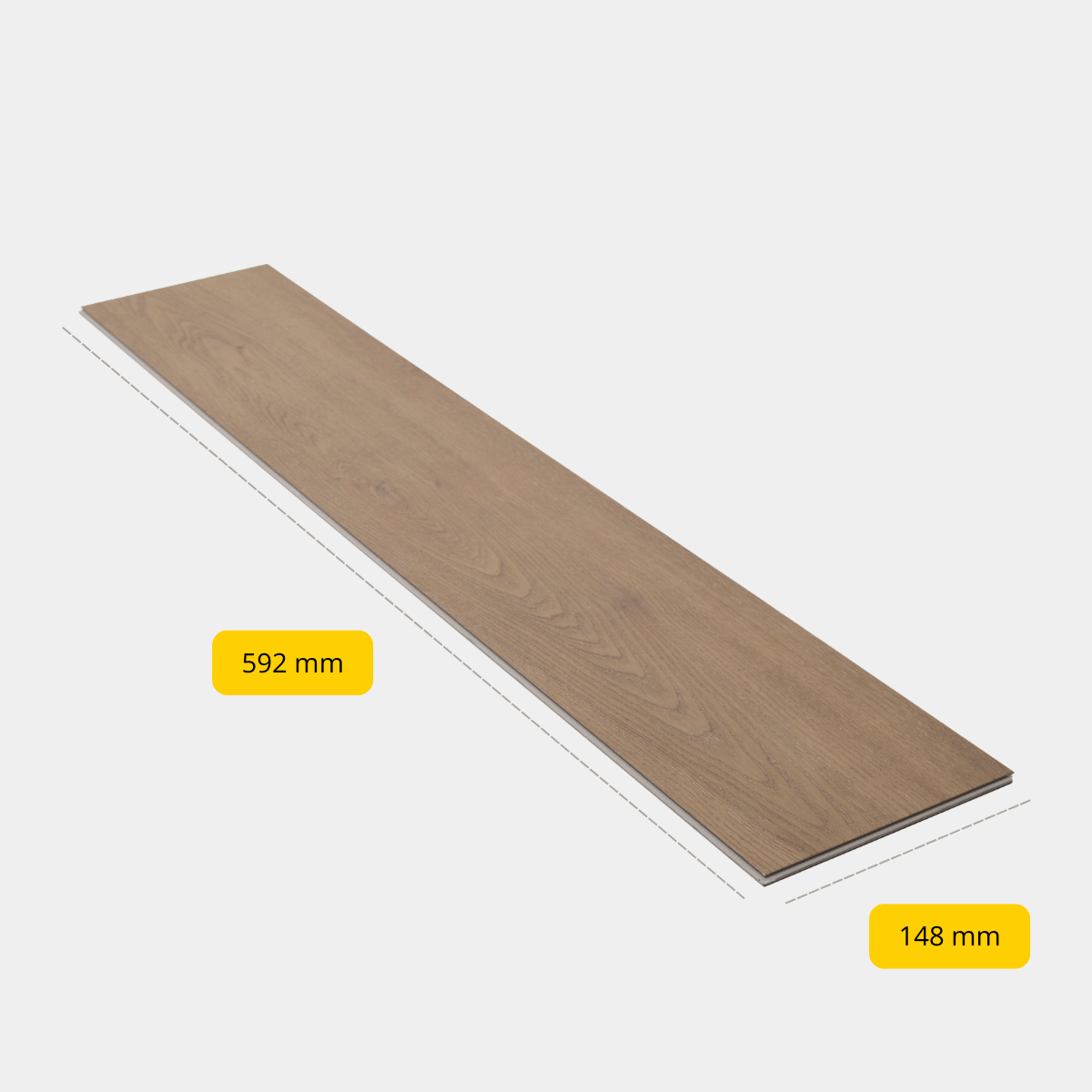CHECK - PVC à clipser avec sous-couche intégrée - Chêne Boxbach - Bâton rompu