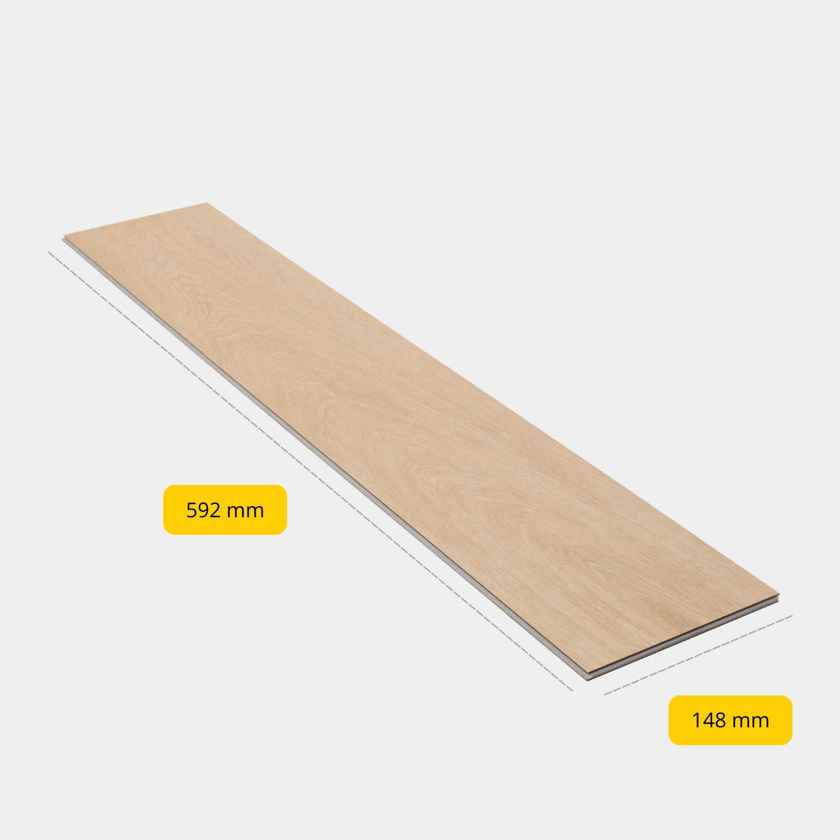 CHECK - PVC à clic avec sous-couche intégrée - Chêne Prenzlau - À bâtons rompus